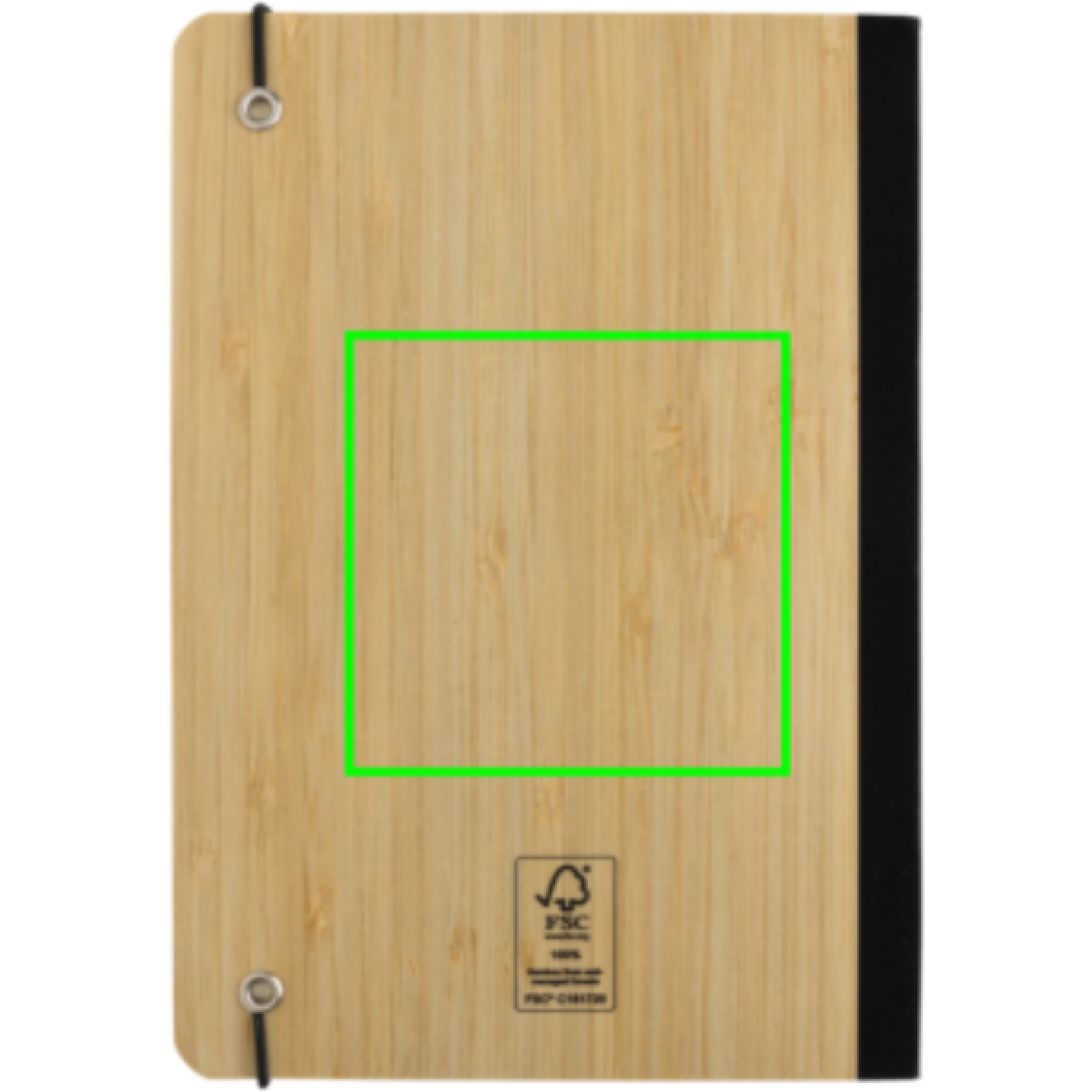 Scribe notitieboek - A5 - bamboe - 80 vellen - gelinieerd - hardcover - Artikel achterzijde midden