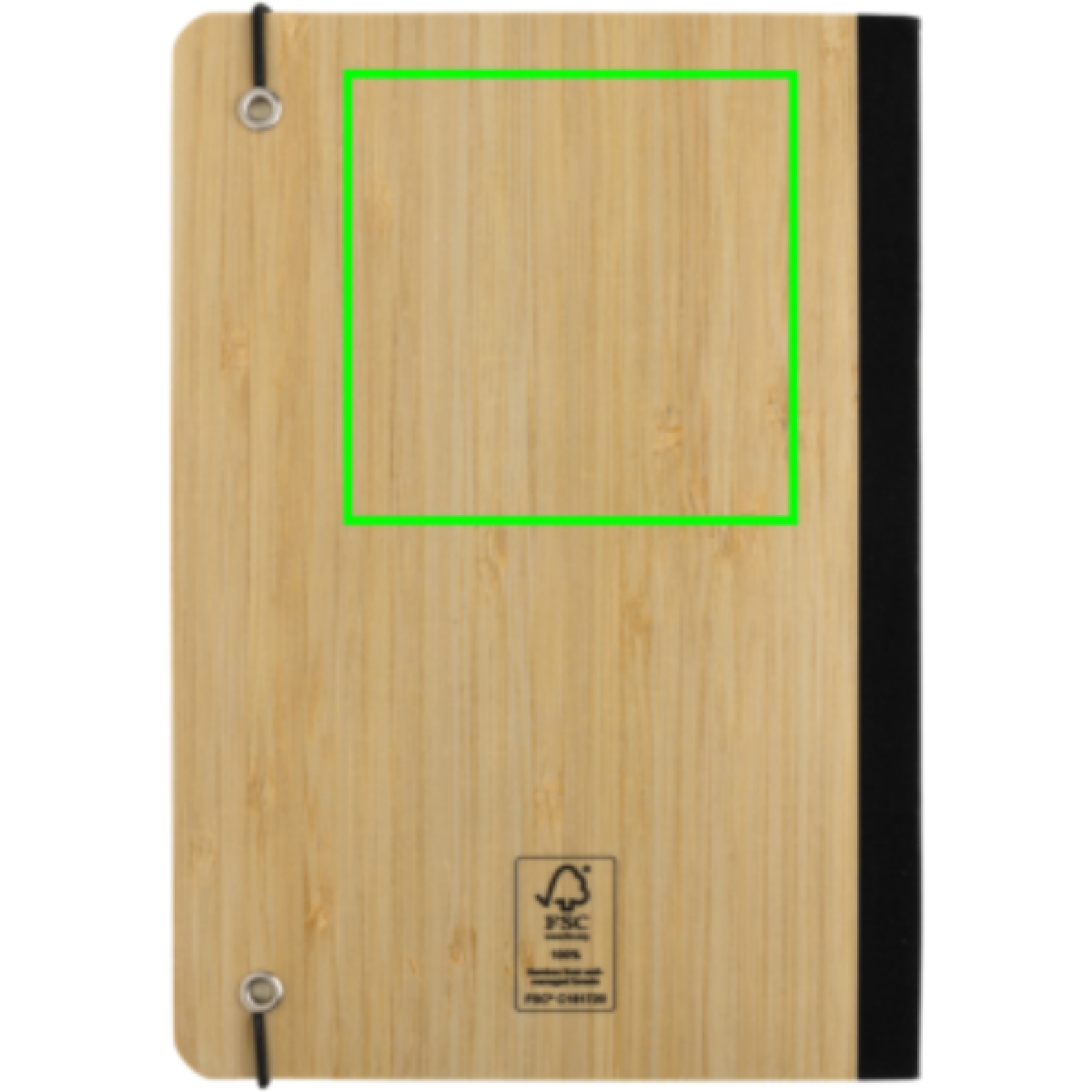 Scribe notitieboek - A5 - bamboe - 80 vellen - gelinieerd - hardcover - Artikel achterzijde boven