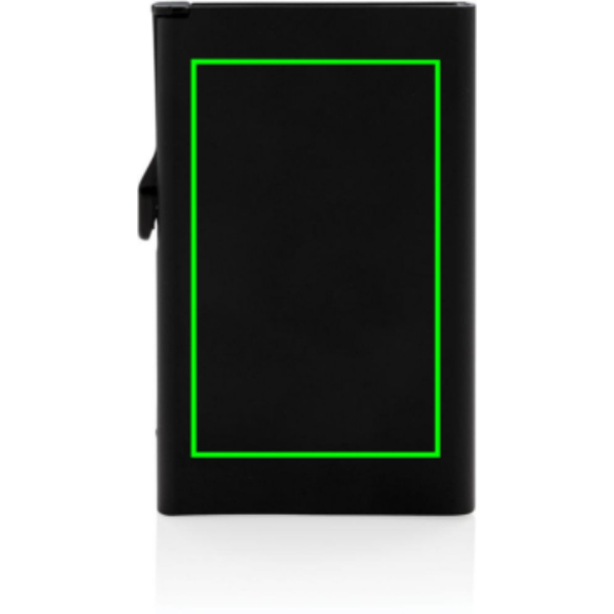 Standaard aluminum RFID kaarthouder - Artikel achterzijde