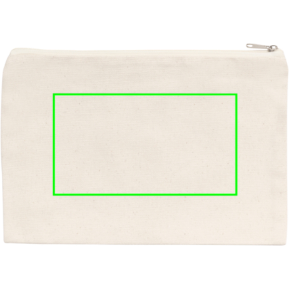 Impact Aware etui ongeverfd - gerecycled canvas 285g/m2 - 17x26x1cm - Artikel achterzijde