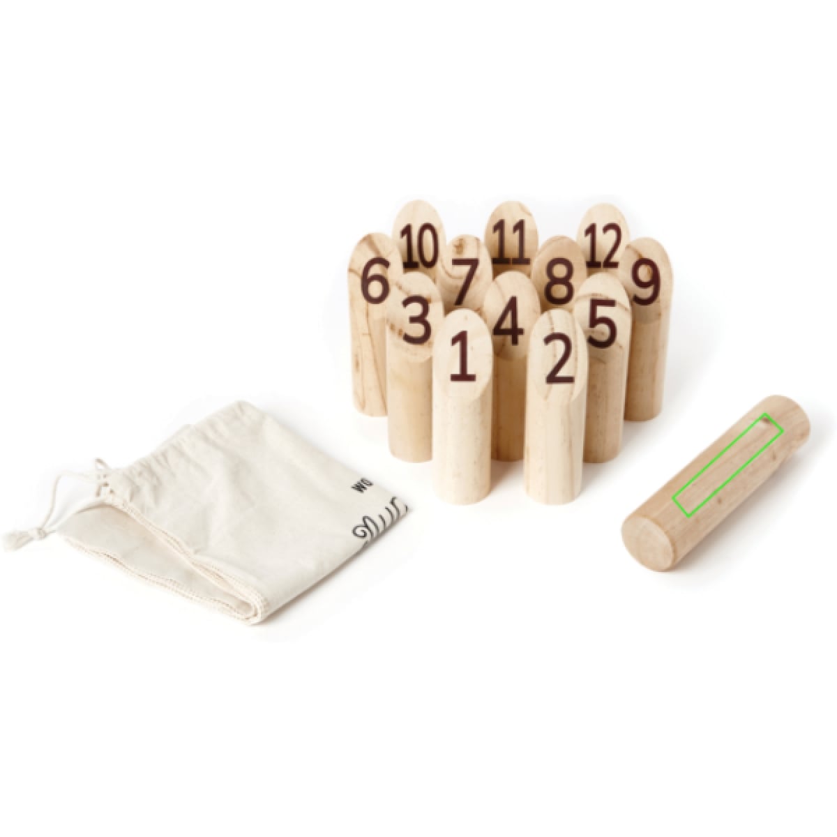 VINGA Muge nummerspel - hout - verpakt in canvas tas - Artikel