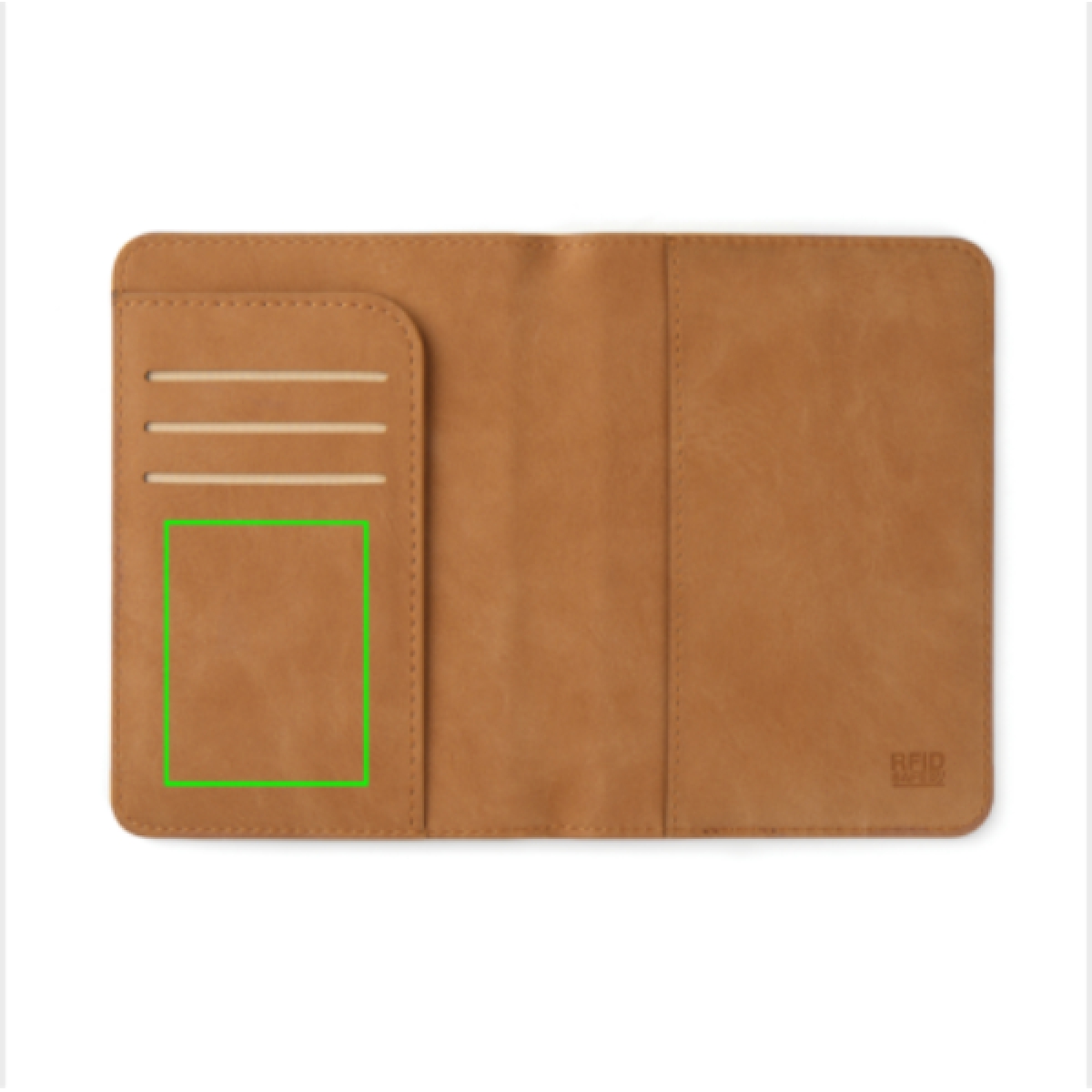 Vinga Bosler RFID paspoorthouder - polyester - 10.5x14.5x1.2cm - Binnenzijde links