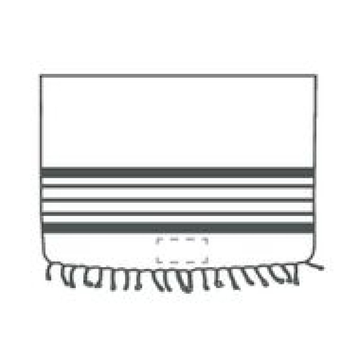 Oxious hamamdoek - 170 x 100 cm - 140 g/m² - katoen/gerecycled textiel - op voorzijde