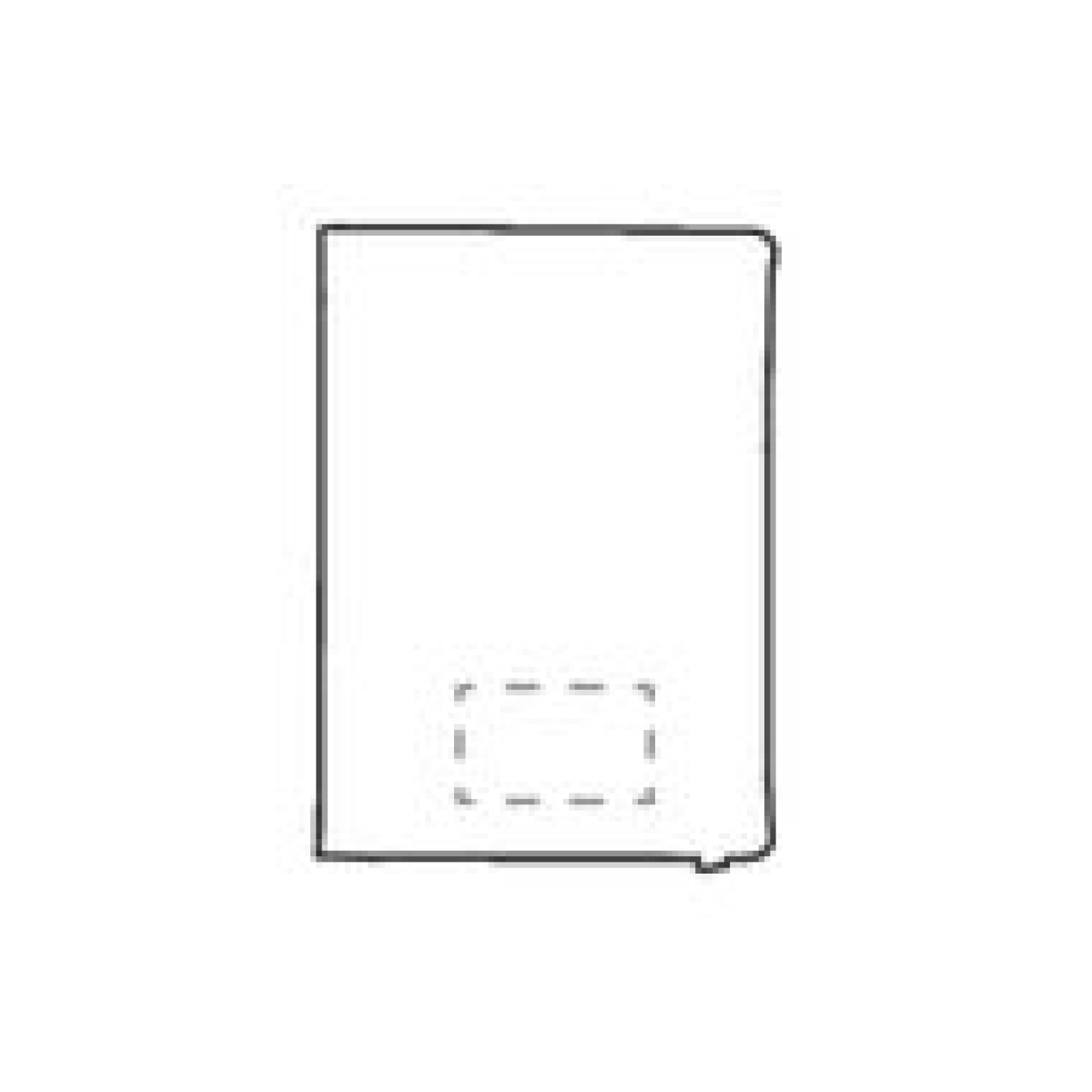 Recycled Leather Passport Holder paspoorthoesje - op voorzijde onderaan