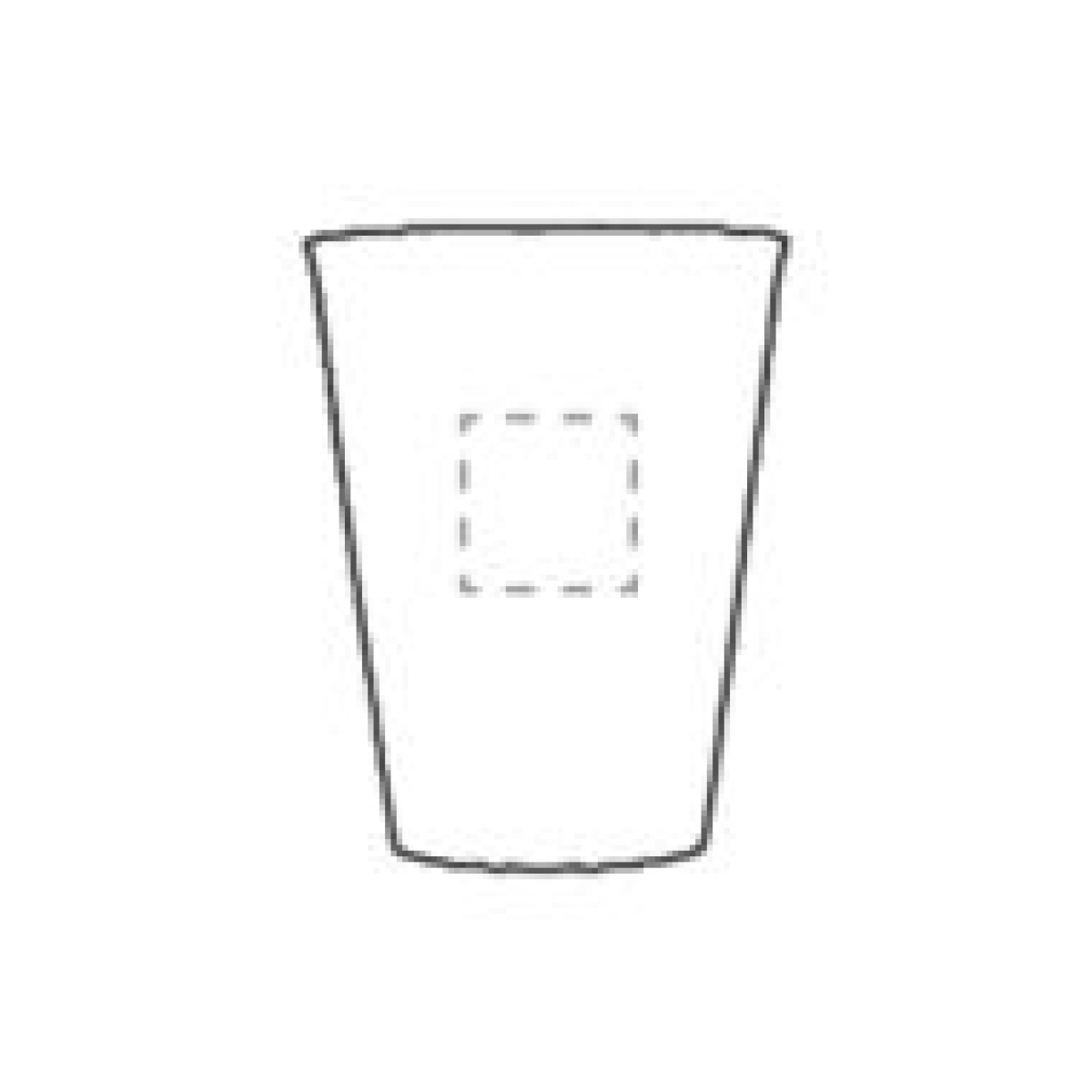 Wow! koffiebeker 200ml - suikerriet - herbruikbaar - stapelbaar - op voorzijde in het midden