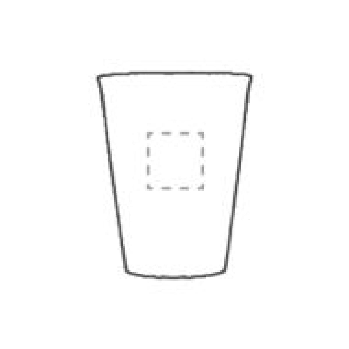 Wow! koffiebeker 200ml - suikerriet - herbruikbaar - stapelbaar - op achterzijde in het midden