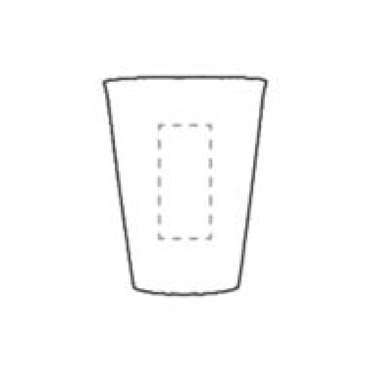 Wow! koffiebeker 200ml - suikerriet - herbruikbaar - stapelbaar - op voorzijde verticaal