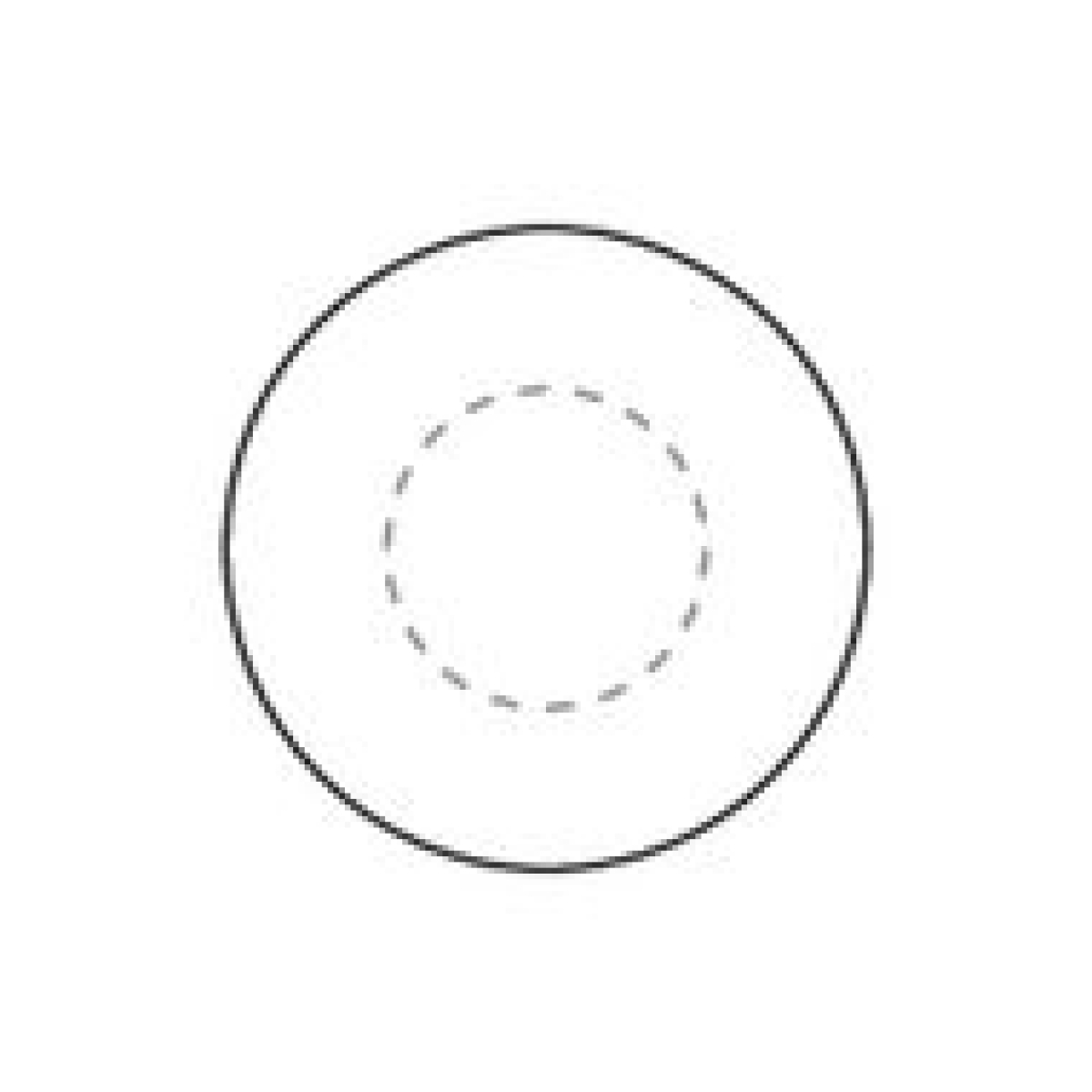 Ocean frisbee - gerecycled kunststof - Ø 21.5 cm - op bovenzijde niet in goud of zilver