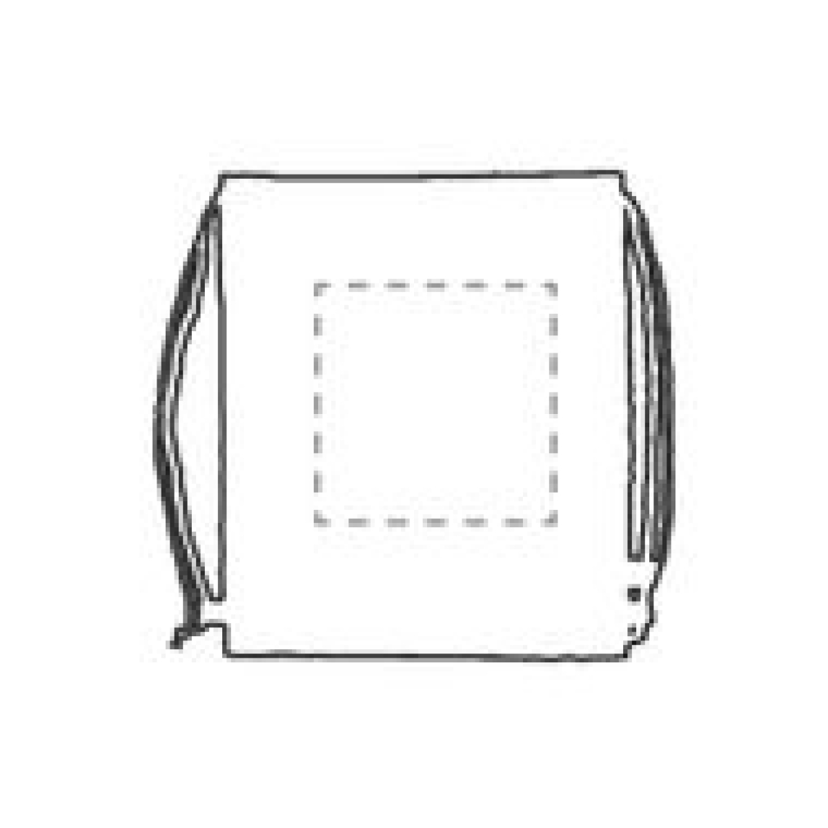 Hemp rugzak - hennep - 250 g/m² - 8L - met trekkoord - op 1e zijde