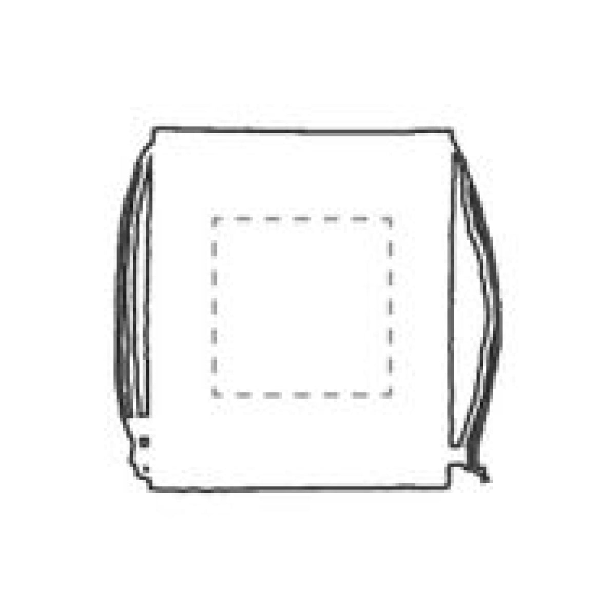 Hemp rugzak - hennep - 250 g/m² - 8L - met trekkoord - op 2e zijde