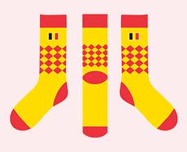 Custom made Belgi&euml; sokken